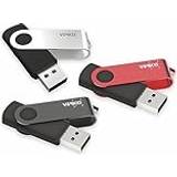 Verico USB-minnen Verico USB-minne 2.0 trippelpaket/64 GB/flash-enhet för PC/laptop/LED-indikator drive/bil nyckelring datalagring/röd/svart/silver