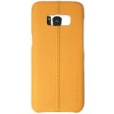 Usams Turkosa Mobiltillbehör Usams Joe Leather Hard Case Ljusbrun för G955 Galaxy S8 Plus