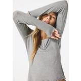 Gråa - Jersey Sovplagg H&M Dam Grå Pyjamas med tröja och byxa