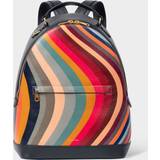 Paul Smith Väskor Paul Smith Swirl Striped Leather Backpack Multi