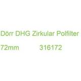 Dörr Kameralinsfilter Dörr Zirkularpolfilter DHG 72mm 72 mm, Polarisationsfilter Objektivfilter, Schwarz