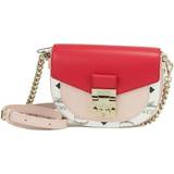 MCM Väskor MCM Patricia Mini Firefly Red Visetos Leather Crossbody Belt Handbag Bag Purse
