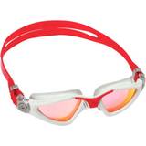 Justerbara band Simglasögon Aqua Sphere Kayenne Swim Goggles with Smoke Lens Red Titanium Mirrored