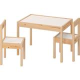 Ikea Vita Barnrum Ikea LÄTT Barnbord med 2 stolar, vit, furu