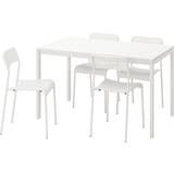 Ikea MELLTORP/ADDE White Bordsgrupp 125x75cm 5st