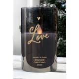 Studio Personalised Love Smoked Glass LED Candle