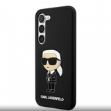 Karl Lagerfeld Skal Karl Lagerfeld flytande silikon Ikonik NFT-fodral till Samsung Galaxy S23 Svart