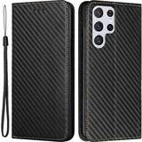 MTP Products Carbon Fiber Wallet Case for Galaxy S23 Ultra 5G