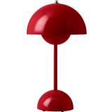 Skrivbordslampor &Tradition Flowerpot VP9 Vermilion Red Bordslampa 29.5cm