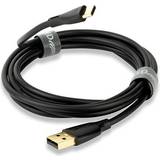 QED USB-kabel Kablar QED Connect USB A to C Cable 1.5 Metre