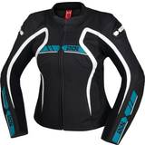 iXS RS-600 1.0 Ladies Motorcycle Leather Jacket, black-blue, for black-blue, for Woman