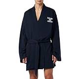 Emporio Armani Morgonrockar & Badrockar Emporio Armani Herr dressing-Gown Kimono Ikonisk Terry Nightgown, marinblå