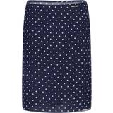 Miu Miu Dam Kläder Miu Miu Blue Polka Dot Knee-Length Skirt