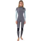 Hurley Vattensportkläder Hurley Womens Advantage 3/2mm Chest Zip Full Wetsuit Charcoal Gray