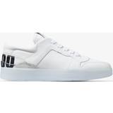 Jimmy Choo Herr Skor Jimmy Choo Womens X White/white Florent Logo-print Leather and Cotton-canvas Low-top Trainers