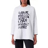 Love Moschino Kläder Love Moschino Gray Cotton Sweater