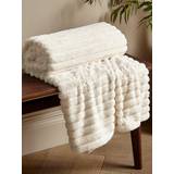 Sammet Filtar Catherine Lansfield Cosy Ribbed Soft Blankets Beige