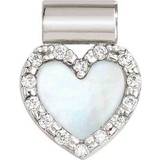 Nomination SeiMia Silver Candy White Mother of Pearl Heart Pendant Charm