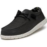 Hey Dude Skor Hey Dude Wally Stretch Canvas Slip-On Casual Shoes Black Shoes Black US Women's 8