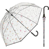 Happy Rain Paraplyer Happy Rain Regenschirm damen glockenschirm transparent groß stabil herzen oder sterne Transparent