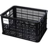 Basil Crate Återvunnen låda för pall eller pakethållare svart 50L öppen Svart