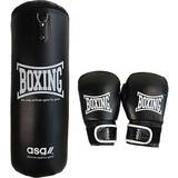 Boxningshandskar - Konstläder Kampsport ASG Punching Bag With Gloves 15 kg Jr