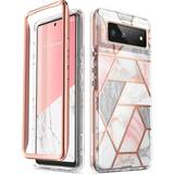 Mobiltillbehör i-Blason Cosmo Series Case for Google Pixel 6 2021 Slim Full-Body Stylish Protective Case Without Built-in Screen Protector Marble
