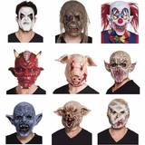 Djävular & Demoner - Unisex Masker Boland 97505 – latex huvudmask djävul, mask för ansikte, kostym, karneval, halloween, temafest, zombie