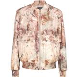 Balmain Pastel print leather bomber jacket multico_pastel