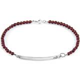 Granater Armband Red Garnet Purity Silver and Stone Bracelet
