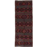 RugVista Afghan Vintage Kelim Röd, Svart 126X323cm
