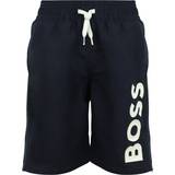 BOSS Navy Logo Swim Shorts