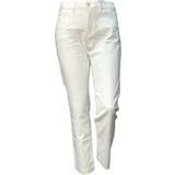 Opus Dam Byxor & Shorts Opus Damen Elma 7/8 Soft White Jeans, Milk