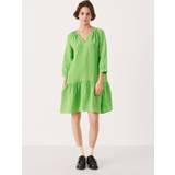 Part Two Chania Linen Tunic Dress, Grass Green