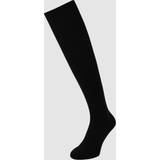Cashmere Kläder Falke Lhasa Rib Knee High Socks Black 39/42