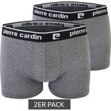 Pierre Cardin Herr Kalsonger Pierre Cardin 2er pack boxershorts unterwäsche unterhose grau Grau