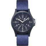 Klockor Timex Acadia 40mm Fabric Watch Blue/Blue