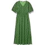 Kaffe Isolde Short Sleeve Ditsy Maxi Dress, Green