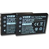 VHBW Camera Battery 1000mAh 2-pack