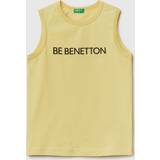 Benetton Överdelar Benetton Pale Lime Kids Logo-print Sleeveless T-shirt 6-14 Years 11-12 Years