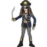 Skelett Maskeradkläder Widmann Piratdräkt Captain Skeleton Barn