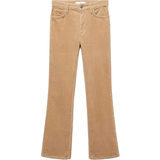 Manchester Jeans Mango Flared Cropped Corduroy Jeans - Brown