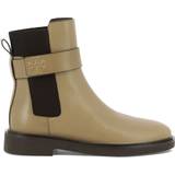 Guld Kängor & Boots Tory Burch Embossed leather Chelsea boots brown