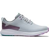 Lila Golfskor FootJoy Golf Ladies Performa Spikeless Shoes White/Gray/Pale Purple
