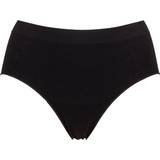 Ambra Ladies Pack Bare Essentials Midi Brief Underwear Black 14-16
