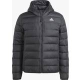 Adidas Herr - Vinterjackor adidas Essentials Light Down Hooded Jacket Black