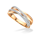 Diamanter - Förlovningsringar Scrouples Karat Guld Ring Med Diamanter 0,26 Carat W/si 713365
