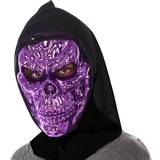 Lila - Tyg Maskeradkläder BigBuy Carnival Mask Halloween Purpur