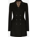 Dam - Ull Jackor Dolce & Gabbana Women's Double-Breasted Wool-Blend Blazer Black Black