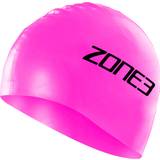 Zone3 Badmössor Zone3 2023 Silicone Swim Cap Hi-Vis Pink